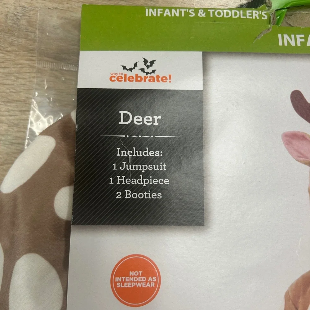 Deer Costume Infant 12-18 Months Jumpsuit Halloween dress‎ up
